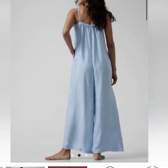 Elegant Light Blue Women's Jumpsuit - Picture 12 of 12